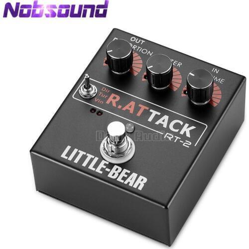 Little Bear HiFi Electric Guitar Effector 3 RAT model DIRTY/TURBO/VINTAGE Stomp Box Pedal LM308AN Guitar Amplifier