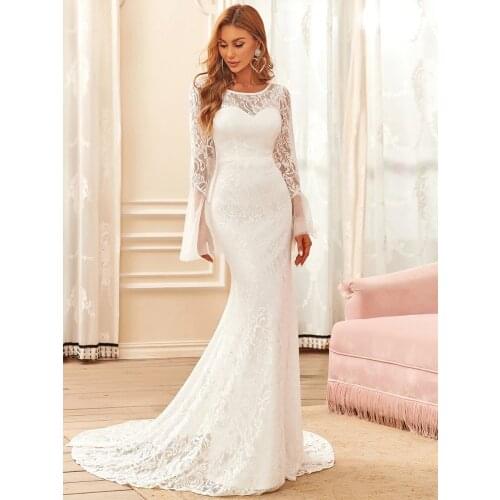 Hi Shy Bridal Long Sleeve Wedding Dresses