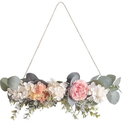 Artificial Flower Decoration Decoration Flower Wreath Wall Pendant Peony Decoration for Hanging Wall Decoration