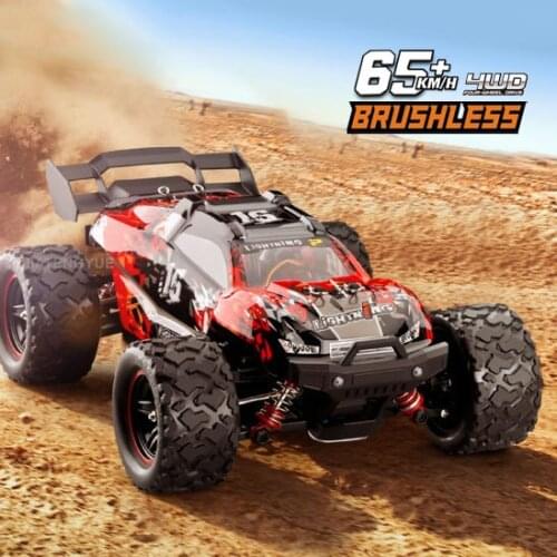 JTY Toys 1:18 RC Truck 65km/h Brushless High Speed Remote Control Trucks Bigfoot 4WD Off-Road RC Crawler Car For Children Adults