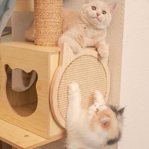 Cat Scratching Board Sisal Mat Scratch-resistant Hanging Cats Paw Device Paw Pad Scratching Lounge Pad Mat Bed Kitten Sofa Claw