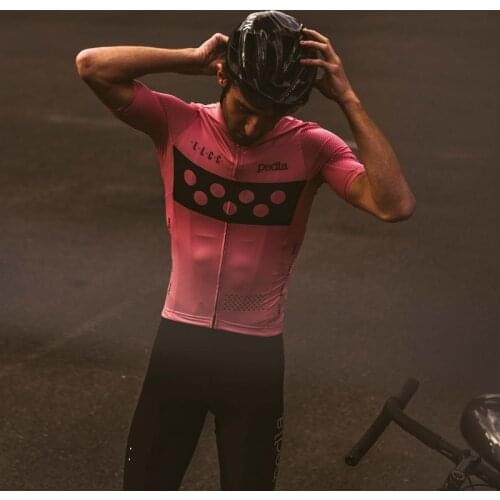 The Pedla Summer Men‘s Short sleeve cycling jersey and bib shorts set MTB Jersey road bike racing Speed bicycle sport shirts