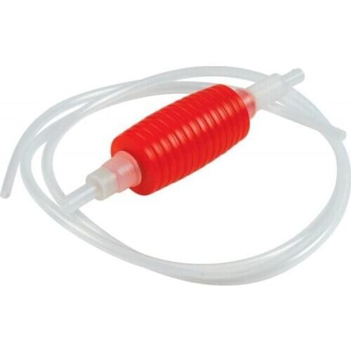 Hot 2 Meter Red Syphon Tube Hand Fuel Pump Gasoline Siphon Hose Gas Oil Water Fuel Transfer Siphon Pump for Water Gasoline Liqui