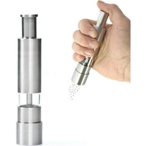 Stainless Steel salt Pepper Grinder Portable Manual Pepper Muller Seasoning Grinding Milling Machine Mini Cooking Tools kitchen