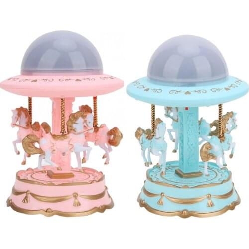 Wonderlife Lovely Music Box Rotating Musical Box with Projection Light for Home Decoration Birthday Gift box gift Children Gift