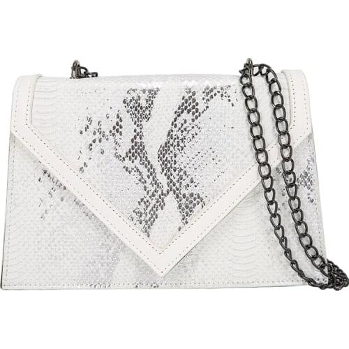 Fashion designer Shoulder Bags Retro Casual Women Totes crossbody bags Female Leather Serpentine Chain Handbag for Women 2021