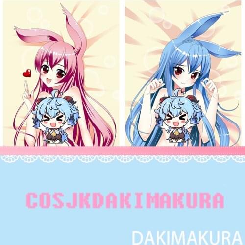 Mondaiji-tachi Ga Isekai Kara Kuru Soudesuyo Kuro Usagi Anime Game Dakimakura Sexy Girls Body Hugging Pillow Case Cover Cushion