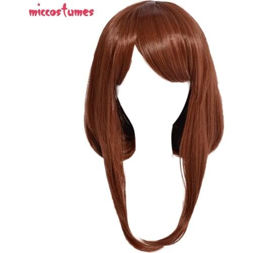 My Hero Academia Ochako Uraraka Maroon Cosplay Wig