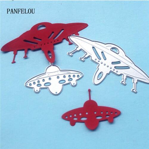 PANFELOU Metal craft Evil spacecraft paper die cutting dies for Scrapbooking/DIY Easter wedding Halloween cards