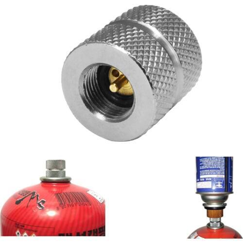 Outdoor Camping Butane Stove Gas Refill Adapter Cartridge Gas Nozzle Bottle Type Cartridge Screw Type Valve Canister Connector