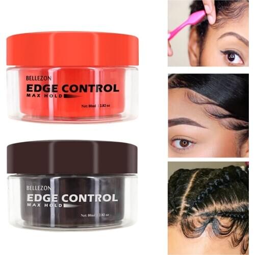 Professional Male Female Hair Oil Wax Cream Edge Control Hair Styling Cream Anti-frizz Hair Fixative Gel Universal