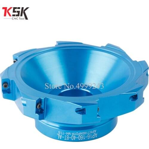 400R right angle milling cutter plate aluminum alloy face mill cutter 160mm ultra light body 400r-160-40-8t