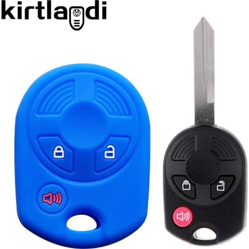 Silicone Car Key Case Cover Protector Shell Fob Skin for Ford Escape Transit Eske Connect SAAB TID AERO 3 Buttons Key Holder Cap