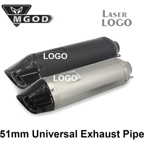 38-51mm Universal Carbon Fiber Motorcycle DB Killer Exhaust Muffler Modified Escape For Leo Vinc X MAX300 ADV G310 GTS300 GTS150