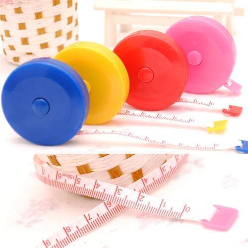 Retractable Ruler Tape Measure 60 inch Sewing Cloth Tailor 1.5M Plastic tailoring materials Measure Tools