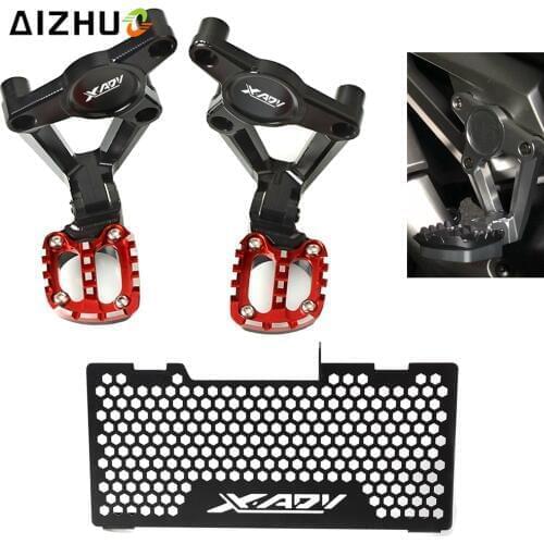 Motorcycle Radiator Grille Guard Cover Folding Rear Foot Pegs Footrest Passenger For HONDA X ADV XADV X-ADV 750 2017 2018
