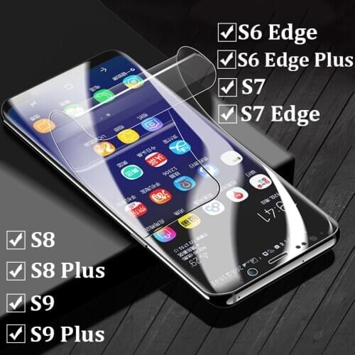 Full Curved Hydrogel Film For Samsung Galaxy S8 S9 Plus Note 9 8 Screen Protector For Samsung A8 A6 S7 Edge Protection Film