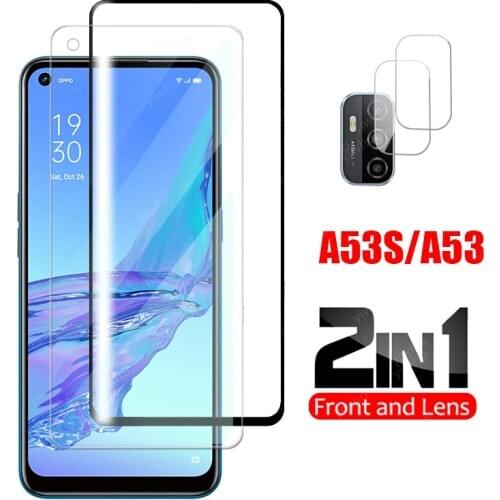 Protective Glass on For oppo a53s Glass Camera Protector On For oppo a 53 s 6.5" Safety Front Screen Tempered Film a53s oppoa53s