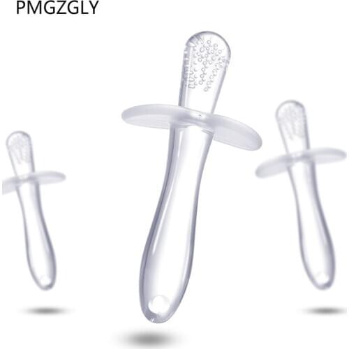 Safe Baby Teether Toothbrush Dental Care Baby Care Silicone Teether Stick Environmentally Silicone Teething Stick Toddler Chews