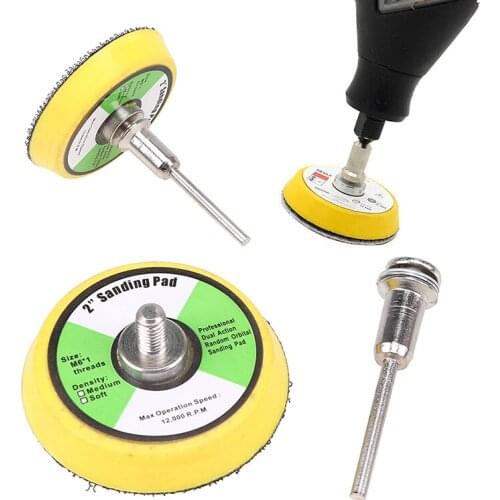 1PC 50mm Backing Pad Polishing Buffing Plate Disc Adhesive Backed Hooks for Car Polishing Pad with 3/6mm Shank