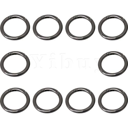 10 x Spring Gate Zinc Alloy O Ring Trigger Buckle 49mm OD for Bags