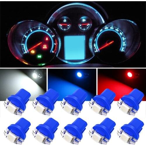 10Pcs LED Light Car Gauge Speed Dash Bulb for Jeep Renegade Grand Dodge Ram 1500 Journey Charger Dart Challenger