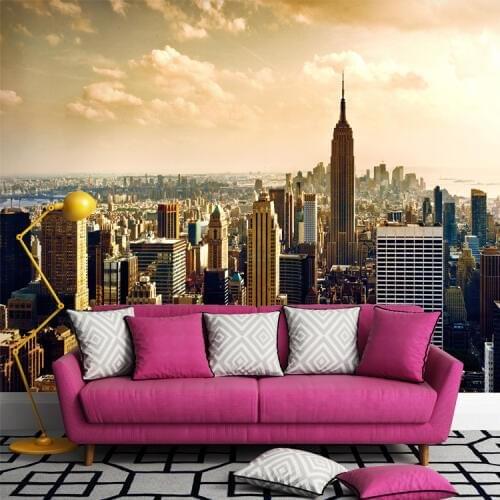 8d papel Murals City Nature Lanscape 3d wall murals wallpaper for sofa background living room wall paper 3d photo murals