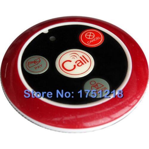 4-button wireless calling button , ultrathin and portable,wireless calling system waiter call and Restaurant call service
