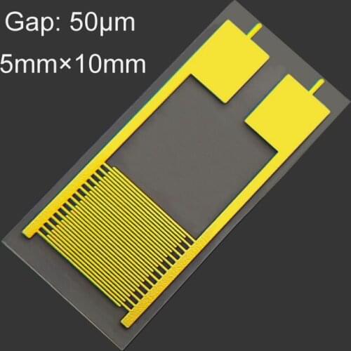 50 Micron Flexible Interdigital Electrode PET Capacitance Array Gas Humidity Medical Sensor Chip IDE