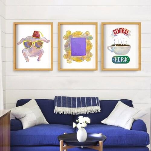 Diamond Painting Friends Show Classic Posters and Prints Central Perk Coffee Abstract Wall Decor Pictures Living Room Decoration