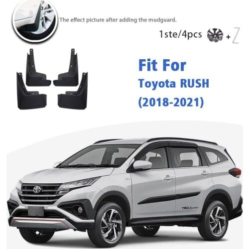 Mudflaps For Toyota RUSH 2018-2021 Front Rear 4pcs Mud Flap Mudguards car Accessories styline Mud Flap Fender Splash Guard