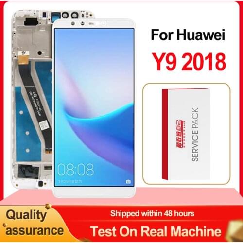 For Huawei Y9 2018 LCD Display Touch Screen Digitizer Assembly For Enjoy 8 Plus Screen Display With Frame FLA-L22 FLA-LX2 LCD