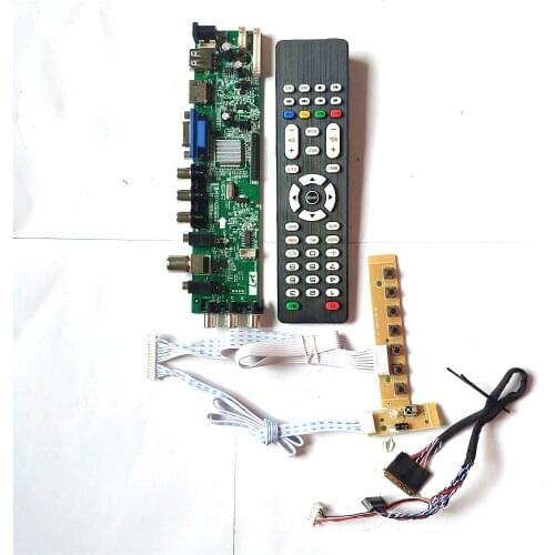 For LTN156AT05-601/701/708/802/805 HDMI-Compatible VGA AV TV 3663 universal DVB 1366*768 LVDS 40PIN LCD Controller board