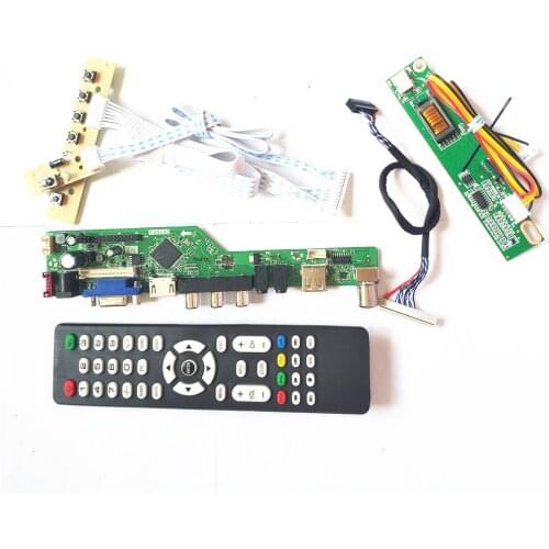 For N154I1-L0A/L0B T.V56 drive board LVDS 1CCFL 30Pin LCD monitor HDMI-Compatible VGA USB AV RF keyboard+Remote+Inverter