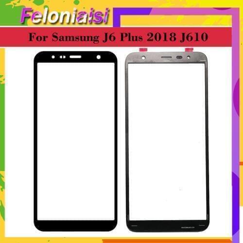 For Samsung Galaxy J6+ J6 Plus 2018 J610 J610F SM-J610F/DS Touch Screen Outer Glass TouchScreen Lens Front Panel