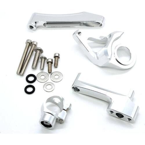 For Suzuki GSXR1300 GSXR 1300 1998 - 2016 CNC Aluminum Adjustable Motorcycle Steering Stabilizer Damper Mounting Bracket Kit