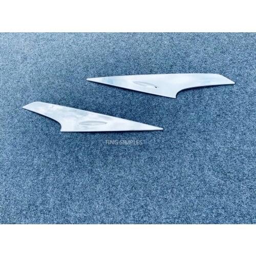 For Toyota Yaris Cross 2020 2021 ABS Chrome Front Headlight Head Lamp Eyebrow Eyelid Cover Trim Exterior Accessories stickers