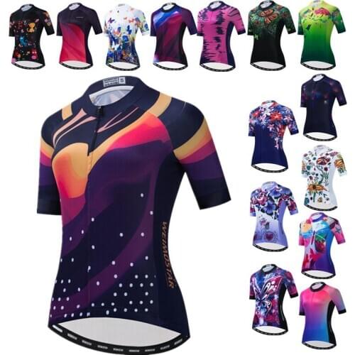 Breathable Womens Cycling Jersey 2021 Pro Team Anti-UV Mountain Bike Clothing Road Racing Sport Bicycle Shirts Cycle Wear Ropa