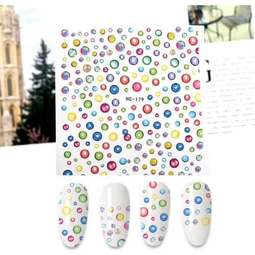 Cute Cartoon Nails Art Manicure Stickers Decals Theme Nail Decoration Stickers for Nails