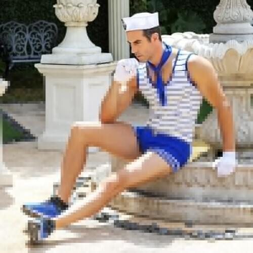 Male Sexy sailor costumes sexy lingerie for man Hot Erotic Halloween party dress role-playing Cosplay costume