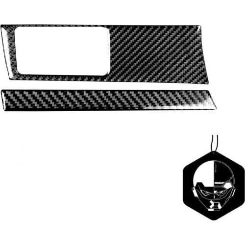 2Pcs Panel Sticker Non-scratching Waterproof Carbon Fiber Car Interior Sticker for Honda Civic 8th Generation 2006-11 Left Drive