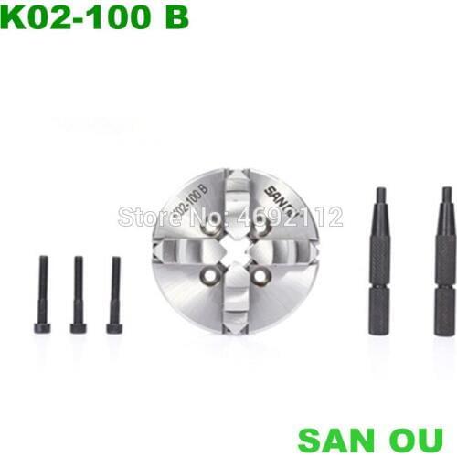 100mm 4" Lathe Chuck four Jaw mini Self-Centering SANOU K02-100B for CNC Wood Lathe Buddha Beads machine