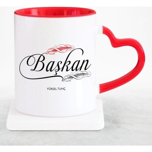 Personalized Professional President Red Heart Mug Cup-1