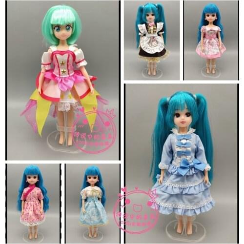 30cm Doll Dress Fashion Clothes handmade outfit For Barbie Doll for licca Accessories Baby Toys Best Girl' Gift