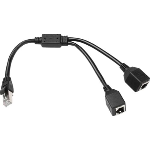 For Super Category 5 6 Ethernet Crossover RJ45 Network Splitter Adapter Cable Male to 2 Female Header Separators Socket Port LAN