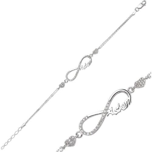 Tevuli 925 Sterling Silver Infinity Love Women Bracelet
