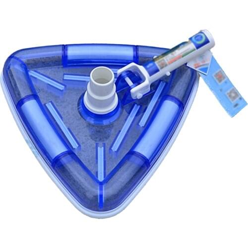 Triangular Pool Vacuum Head Dirt Suction Head with Brush Swimming Pool Cleaning Tool Replacement Parts