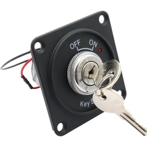 Universal 12V Car Boat Motorcycle Ignition Starter Key Ignition Switch Panel 2Position With 2 Keys