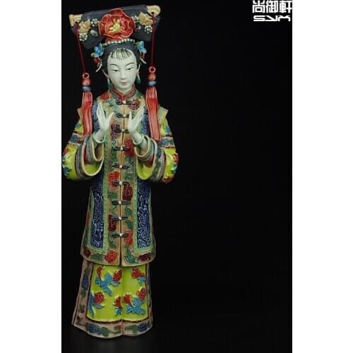 Shiwan doll master of fine ladies of ancient China figure decoration decorative ceramic crafts studio ornaments Home Furnishing