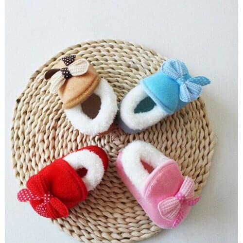 Pudcoco Winter Warm Newborn Baby Boy Girl Fur Snow Boots Crib Soft velvet Shoes Prewalker First Walkers